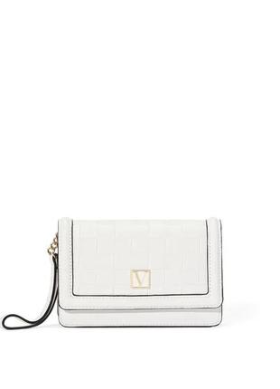 Клатч victoria's secret the victoria tech wristlet white woven
