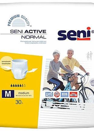 Трусы впитывающие для взрослых seni active normal m 30шт