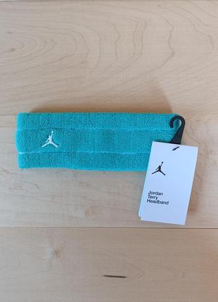 Спортивная повязка на голову jordan nike basketball terry. новая оригинал