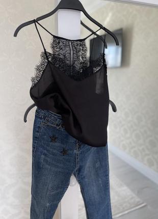 Set майка шовкова intimissimi + джинси zara2 фото