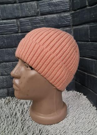 Зимняя женская оранжевая шапка  ferz сос. 70% шерсть 30% акрил 29324