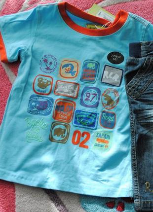 Дизайнерська футболка bluezoo 3-4 роки