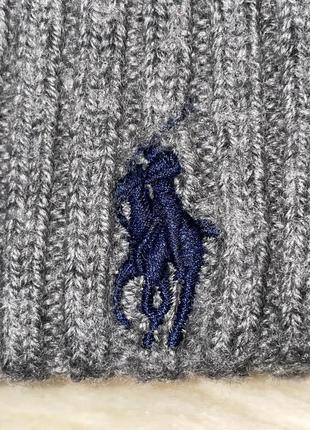Шапка nike polo ralph lauren, merino wool, оригинал, one size unisex8 фото