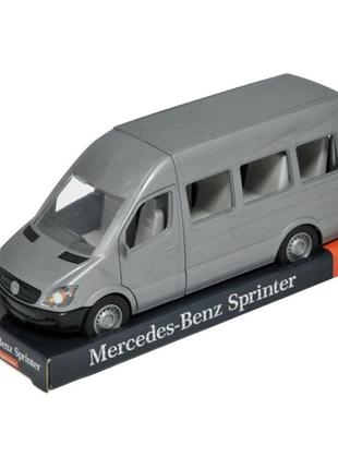 Автомобіль "mercedes-benz sprinter" вантажний (сірий) на планшетці, tigres