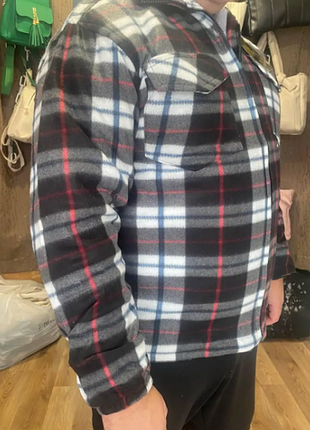 Рубашка мужская флисовая на меху 4 цвета 48-50; 52-54;54-56  rin5037-373tве