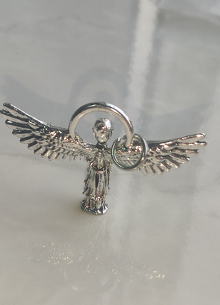 Ожерелье с подвеской ангел крылья ангела сарафим кулон8 фото
