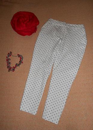 Укороченные брюки натуральный котон - 48 р