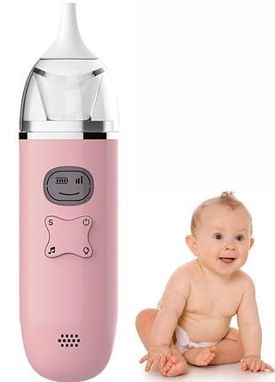 Назальний аспіратор / соплевідсмоктувач електронний з музикою babyhappy fy-b201 pink