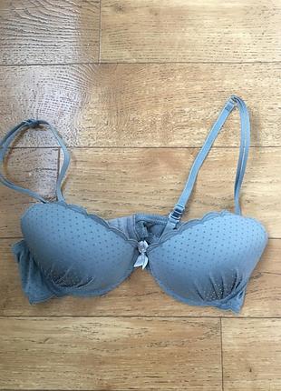 Крутой серый бюстгальтер. серый лиф l’etude.лиф с пушап. красивый бюстгальтер
