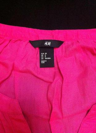 Яркая фирменная туника h&m,розовая блузочка,блуза+подарок ремешок2 фото