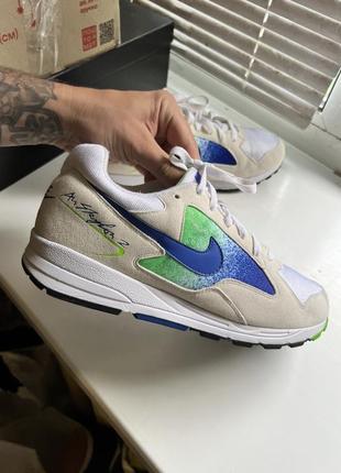 Кроссовки сетка и замша nike air skylon 2 sprite hyper royal оригинал 42 27 см новые5 фото