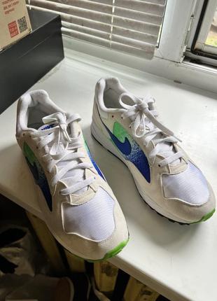 Кроссовки сетка и замша nike air skylon 2 sprite hyper royal оригинал 42 27 см новые8 фото