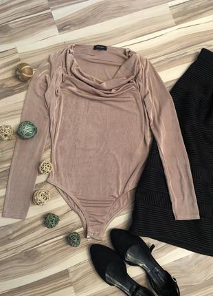 Шикарный боди с воротником «каскад» в стиле 90-х (крупритания🇬🇧)