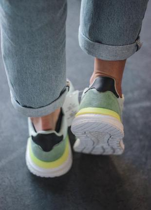 😻adidas zx mint😻женские кроссовки адидас мятного цвета — цена