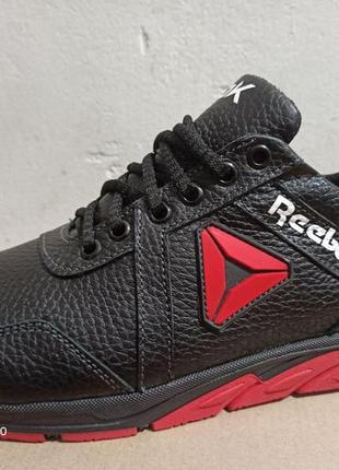 Новинка reebok! чоловічі шкіряні кросівки великого розміру гіганти батали