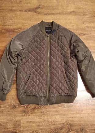 Куртка-бомбер new look р. s-m утеплений стьобаний демісезонний