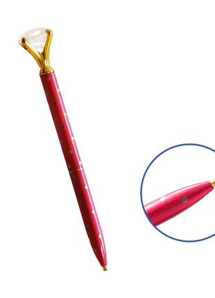 Малиновий стилус для алмазної мозаїки білий діамант styl033