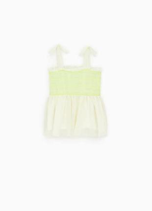 Топ-блуза на дівчинку 110 см 128 см 134 см 140 см 152 см zara