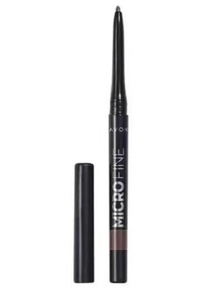 Карандаш для точной прокраски бровей avon micro fine, 0,13g, soft black/черный