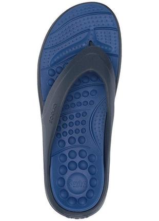 Вьетнамки женские мужские унисекс crocs reviva flip navy/blue jean