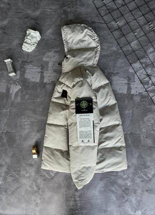 Шикарна тепла куртка stone island // куртка з водовідштовхувального матеріалу8 фото