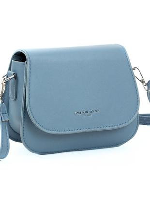 Небольшая женская сумка corze ab13026 голубая2 фото