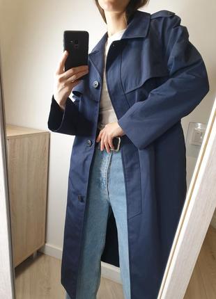 Шикарный винтажный тренч плащ пальто длинное миди с поясом винтаж3 фото