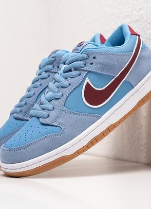 Кроссовки nike sb dunk low valour blue team maroon