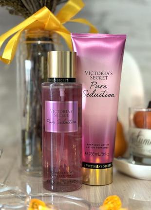 Набор спрей для тела / Волосы и лосьон для тела victoria’s secret pure seduction оригинал1 фото