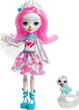 Кукла энчантималс снежный барс сибилла флаке леопард sybill snow leopard