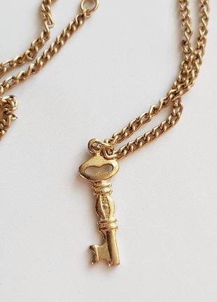 Кулон ключик рідкісна коллекційна вінтажна річ ланцюжок