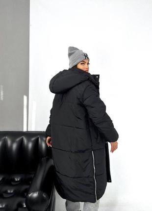 Жіноча тепла зимова куртка пальто,пуховик,женская зимняя длинная тёплая куртка,пуховик,куртка на зиму,осіння куртка2 фото