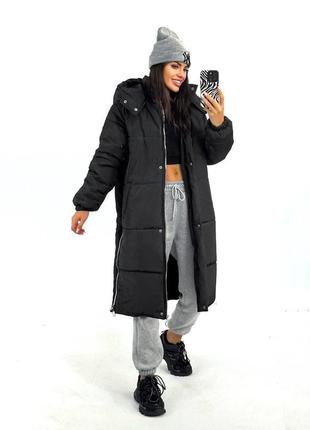 Жіноча тепла зимова куртка пальто,пуховик,женская зимняя длинная тёплая куртка,пуховик,куртка на зиму,осіння куртка3 фото