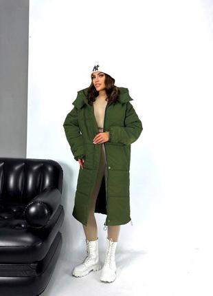 Жіноча тепла зимова куртка пальто,пуховик,женская зимняя длинная тёплая куртка,пуховик,куртка на зиму,осіння куртка4 фото