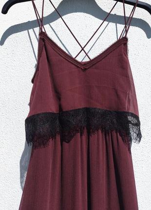 Длинное лёгкое платье в бельевом стиле с гипюром h&m6 фото