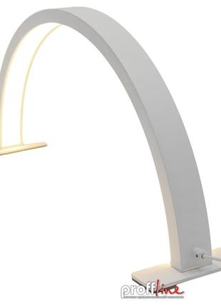 Косметологічна лампа настільна безтіньова led arc lamp 50 вт біла