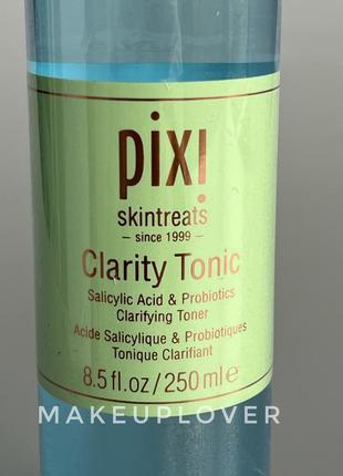 Тоник для проблемной кожи с кислотами pixi clarity tonic - 250 ml3 фото