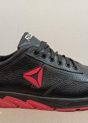 Новинка reebok! чоловічі шкіряні кросівки великого розміру гіганти батали