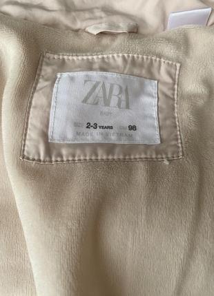 Дитяче тепле дуте пальто пуховик zara4 фото