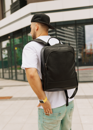 Стильний чорний  рюкзак urban! new backpack black2 фото