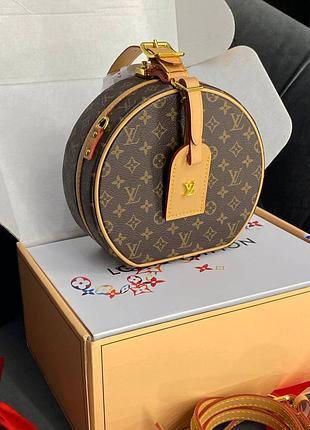 Сумка круглая  lv petite boite chapeau органайзер