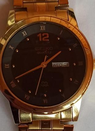 Seiko sq мужские часы со стальным браслетом3 фото