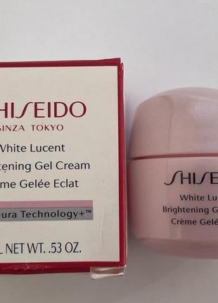 Освітлюваний крем shiseido white lucent brightening gel cream