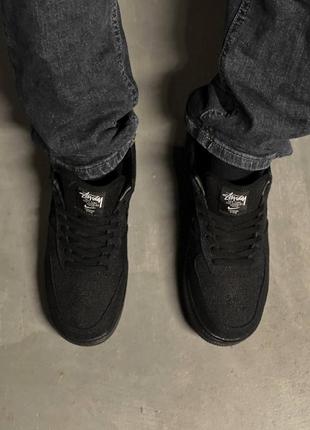 Nike air force 1 low black кроссовки 5