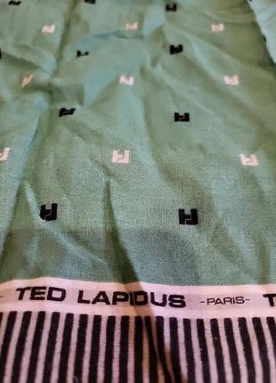 Большой носовой платок платочек ted lapidus paris3 фото