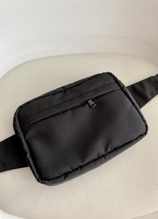 Мужская текстильная сумка поясная, на пояс, сумка слинг  материал оксфорд 600 германия, чёрного цвета3 фото