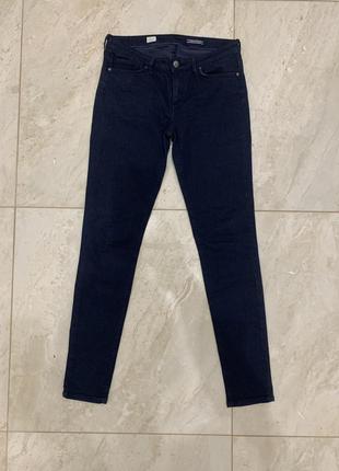 Женские брюки джинсы tommy hilfiger синие1 фото