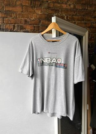 Champion nba europe live tour vintage short sleeve t-shirt винтажная футболка1 фото