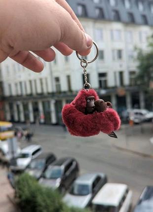Брелок kipring, обезьянка бибизированная киплинг, аксессуар к сумке, обезевая киплинг бибизована в разных цветах