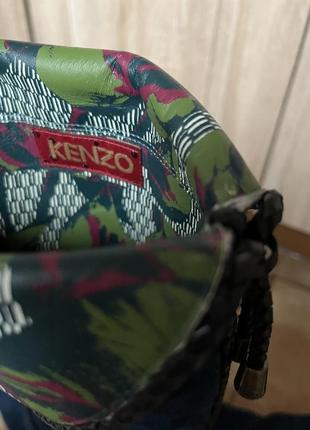 Kenzo оригінал чоботи-ботфорти шкіра еліт 38,57 фото